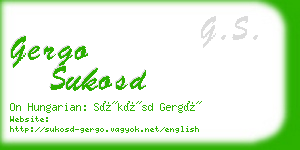 gergo sukosd business card